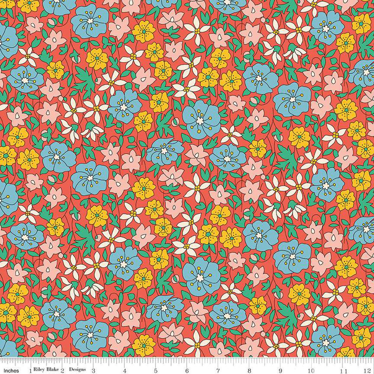 Liberty, Woodland Walk Hillside Adventure Daisy Delight B by the yard