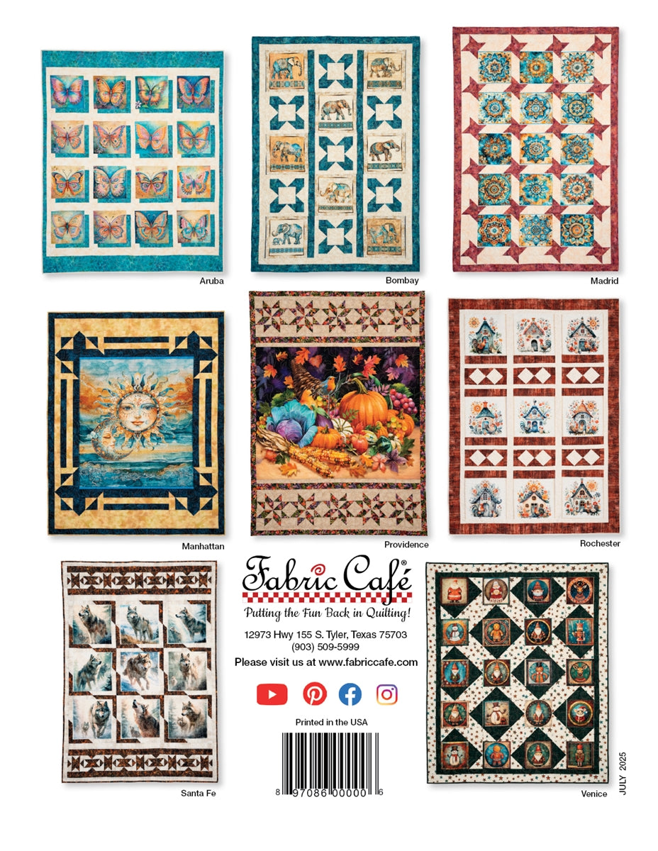 Panel Perfect 3-Yard Quilts book from Fabric Cafe