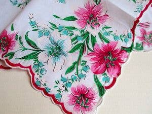 Mary Poppins Hanky Card: Pink Parasols