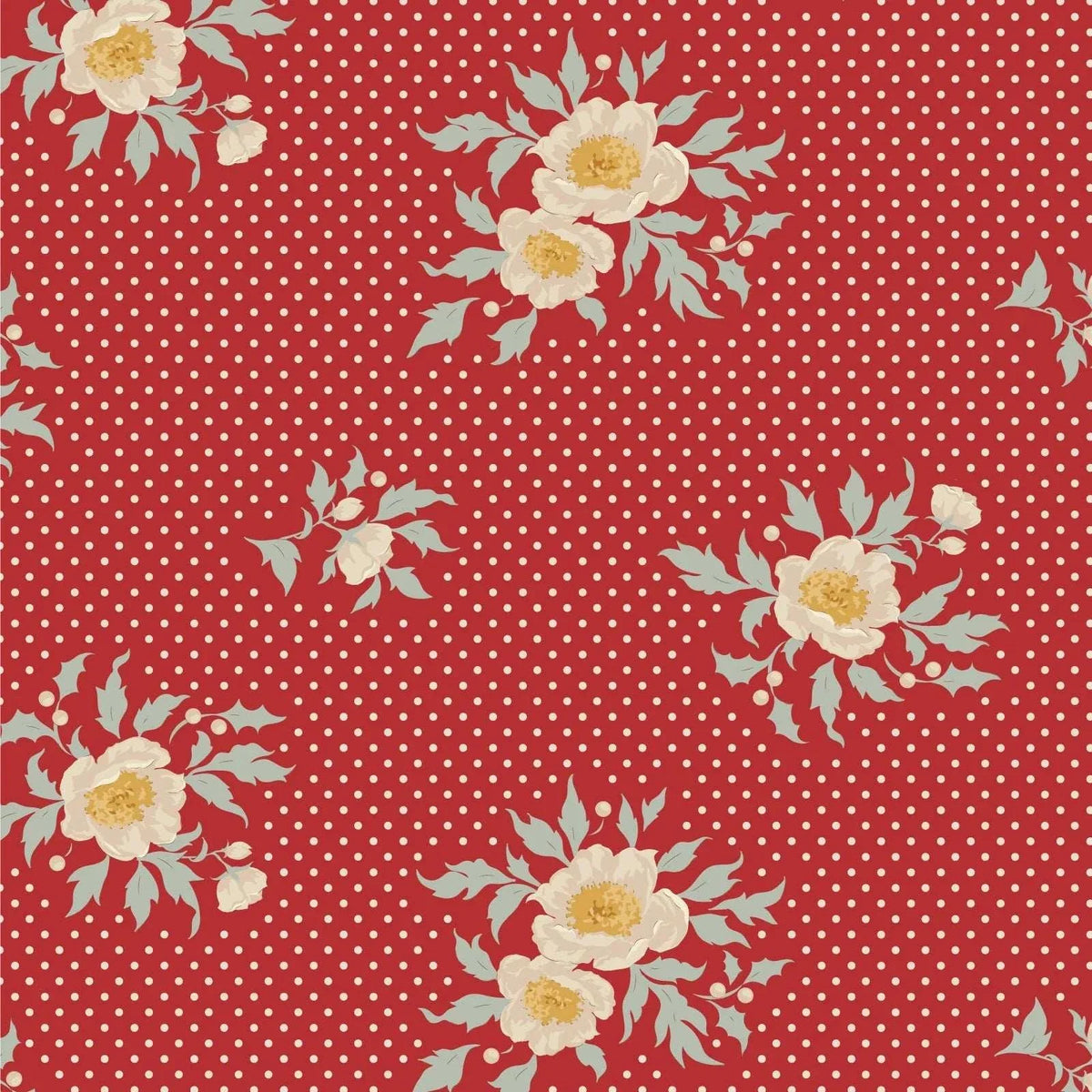*Pre-Order* Merry Little Christmas Joy Red TIL100624 from TILDA by the yard PREORDER — Expected availability: July 2027.