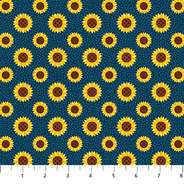 Patrick Lose, Shades of Autumn Navy Sunflowers