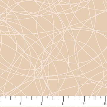 Neutrality single colorway - oat, round and round by Patrick Loose, by the yard