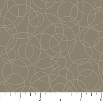 Neutrality single colorway - Mudpie, Tangled Circles by Patrick Loose, by the yard