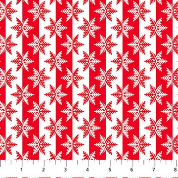 Home for the Holidays from Patrick Lose, Snowflake Stripe, by the yard