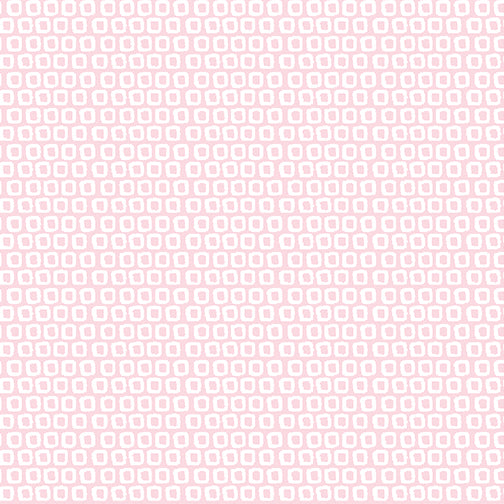 Adorable Alphabet Be Squared pink fabric by the yard