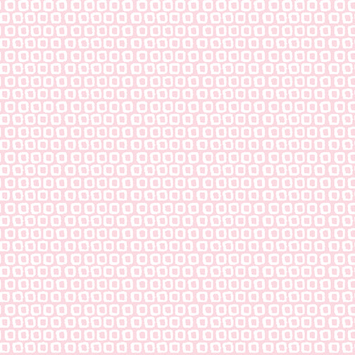 Adorable Alphabet Be Squared pink fabric by the yard