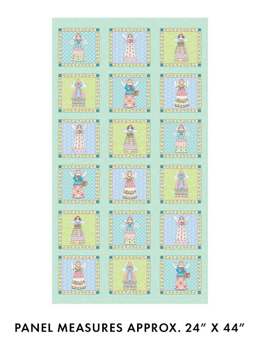 Garden Angel Panel Turq./Multi by Jim Shore