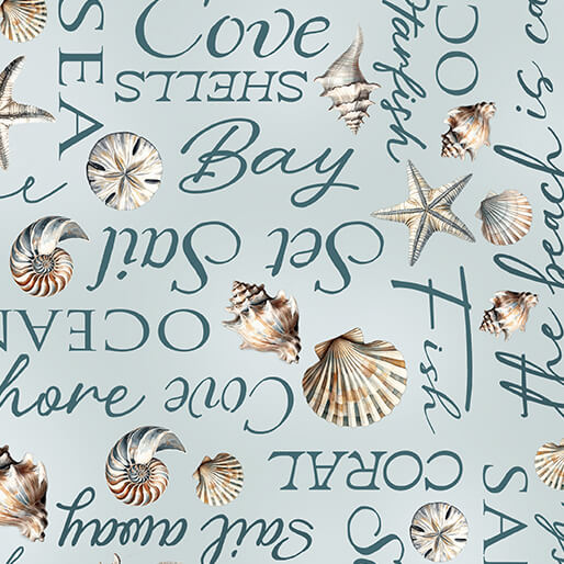 Coastal Escape from Benartex, Coastal Words Ocean by the yard