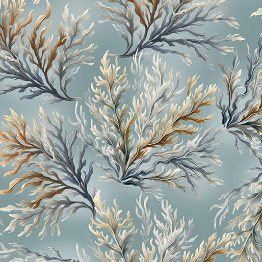 Coastal Escape from Benartex, Coastal Coral Ocean by the yard
