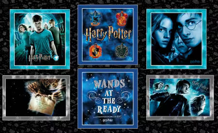 Harry Potter Minkee Pillow Panel Black W60i
