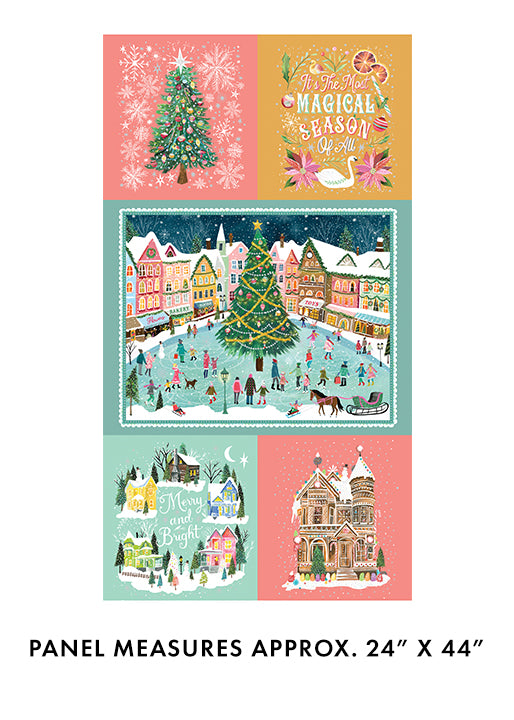 Magical Season Panel Multi from by Katie Daisy for Benartex