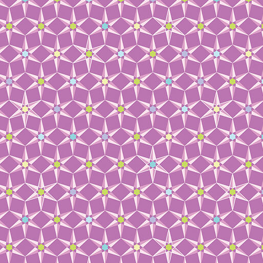 Cityscape Night, Plum Star  by Amanda Murphy, by the yard