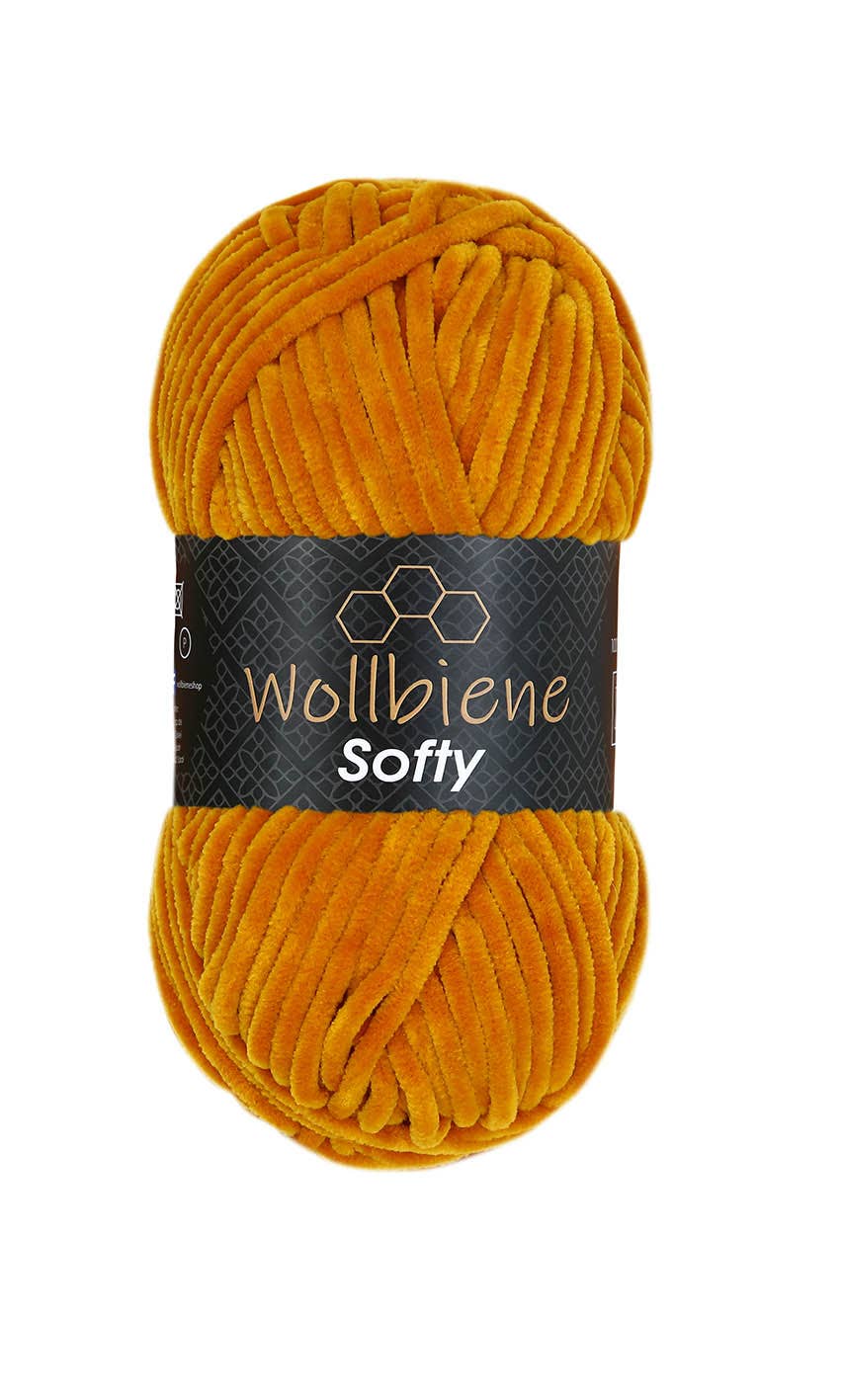 Wool bee softy chenille wool 100gr super bulky knitting: Turquoise 07