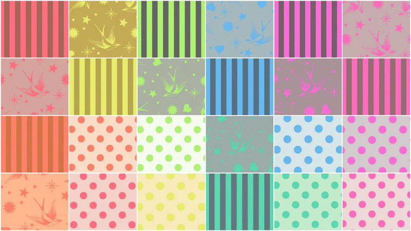 Tula Pink's True Colors 2 1/2" Strips