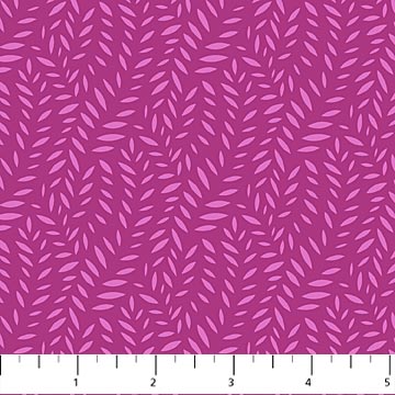 Unicorn Dreams, Dark Pink Leafy Blender by Northcott-