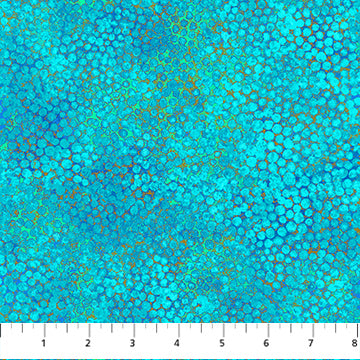 Shimmer Enigma- Dark Turquoise- Pebbles from Northcott, by the yard