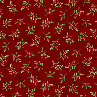 3515-88 Red || Hollyville ManorHenry Glass by the yard