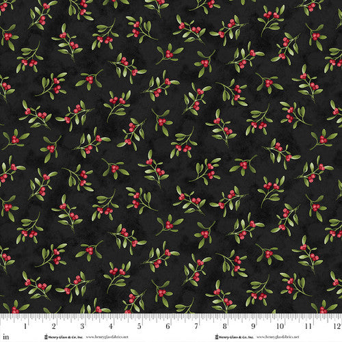 3515-99 Black || Hollyville Manor Henry Glass by the yard