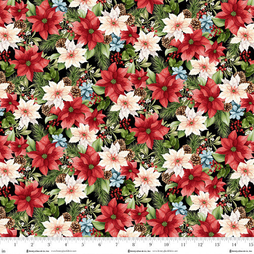 3517-99 Black || Hollyville Manor from Henry Glass by the yard