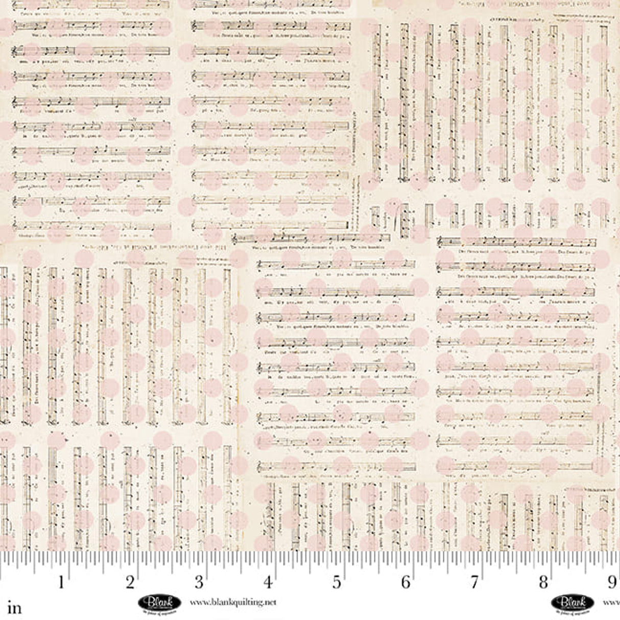 4291-41 Ecru || Parisian Snippets by the yard from Blank Quilting