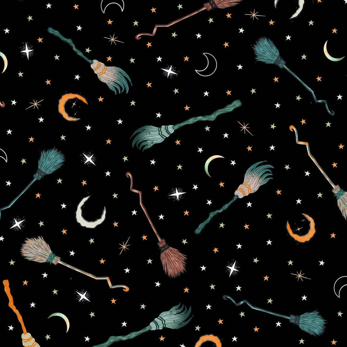 4867-99 black || Witchy Wicked from Blank Quilting by the yard