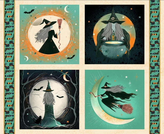 4870B-41 Cream* || Witchy Wicked from Blank Quilting by the panel