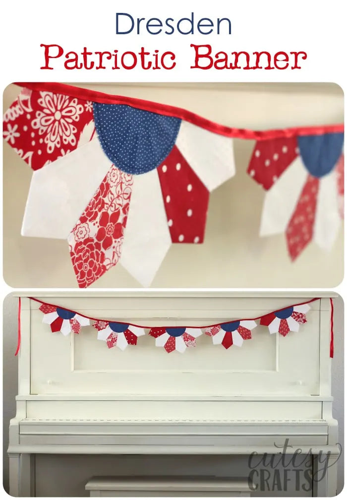 Patriotic Dresden Bunting Class Beginner Friendly, March 14, 10:30-4, All fabric Supplies Included