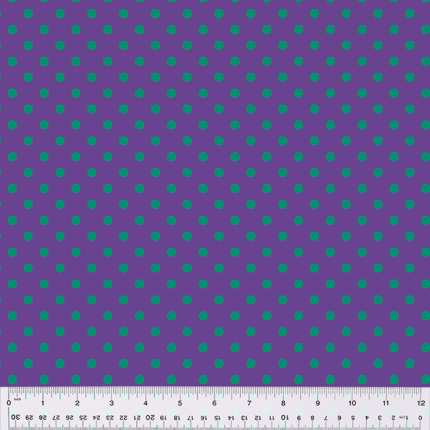 Chicka Chicka Boom Boom, Doodle Dot, purple, by the yard