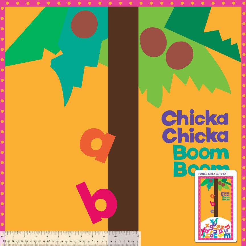 Chicka Chicka Boom Boom Coconut Tree Panel North Shore Quilting