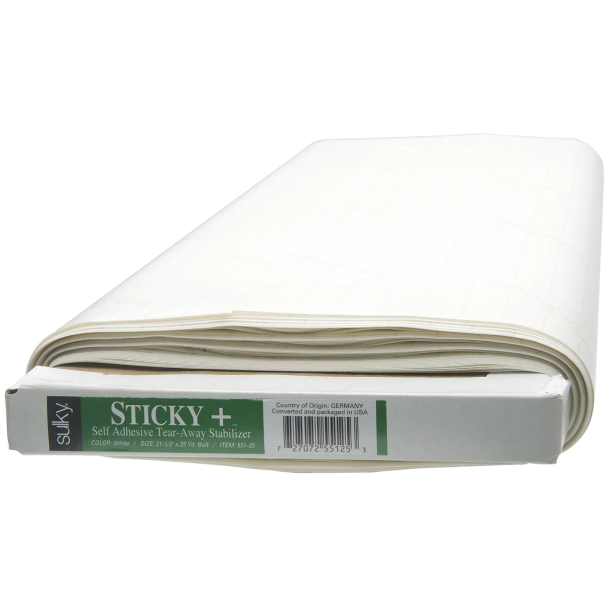 Sticky Plus Self-Adhesive Tear-Away Stabilizer White 22 1/2in by the yard