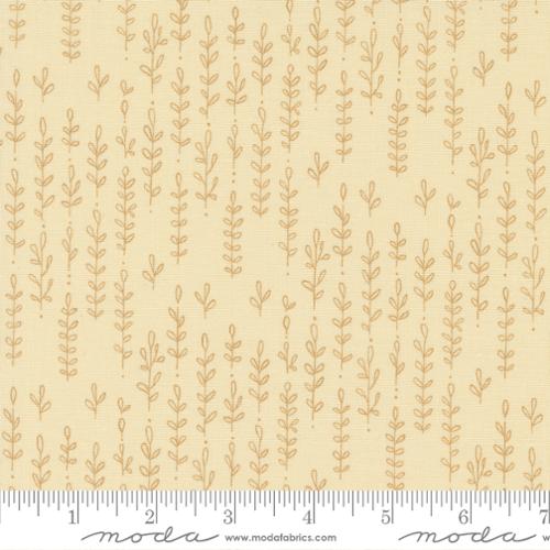 Forest Frolic Cream Leafy Lines Stripes, Moda by the yard