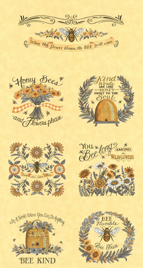 Honey Lavender Honey 56089 12 Moda panel