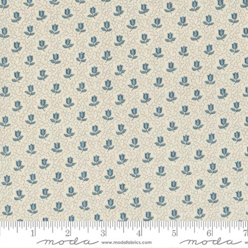 Antoinette Pearl French Blue 13955 12 Moda  by the yard