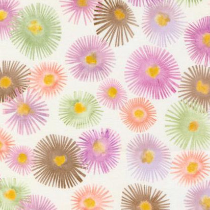 Blooming Lovely Cream 16972 11 Moda by the yard Aster Florals Watercolor