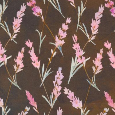 Blooming Lovely Sepia 16975 17 Moda by the yard Lavender Florals Watercolor