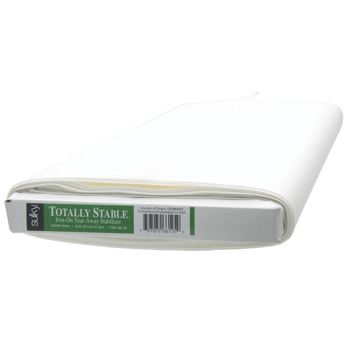 Totally Stable Iron-on Tear-Away Stabilizer White 20in by the yard