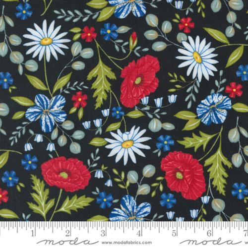 Red White Bloom Black 56110 14 Moda by the yard