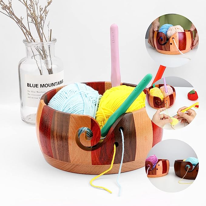 Wooden Yarn Bowl