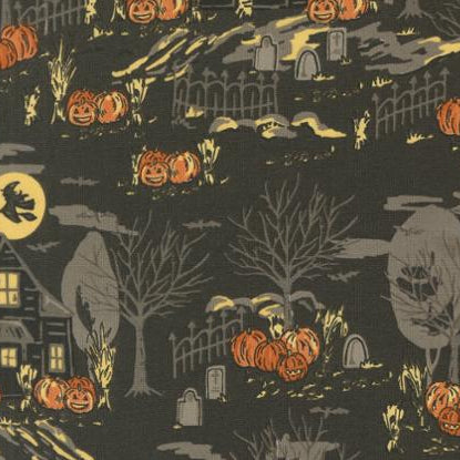 Home Sweet Haunt Charcoal 20912 16 Moda by the yard
