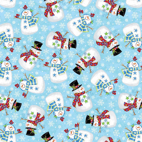 A Jolly Good Time - Snowman Toss, by the yard from Studio-e