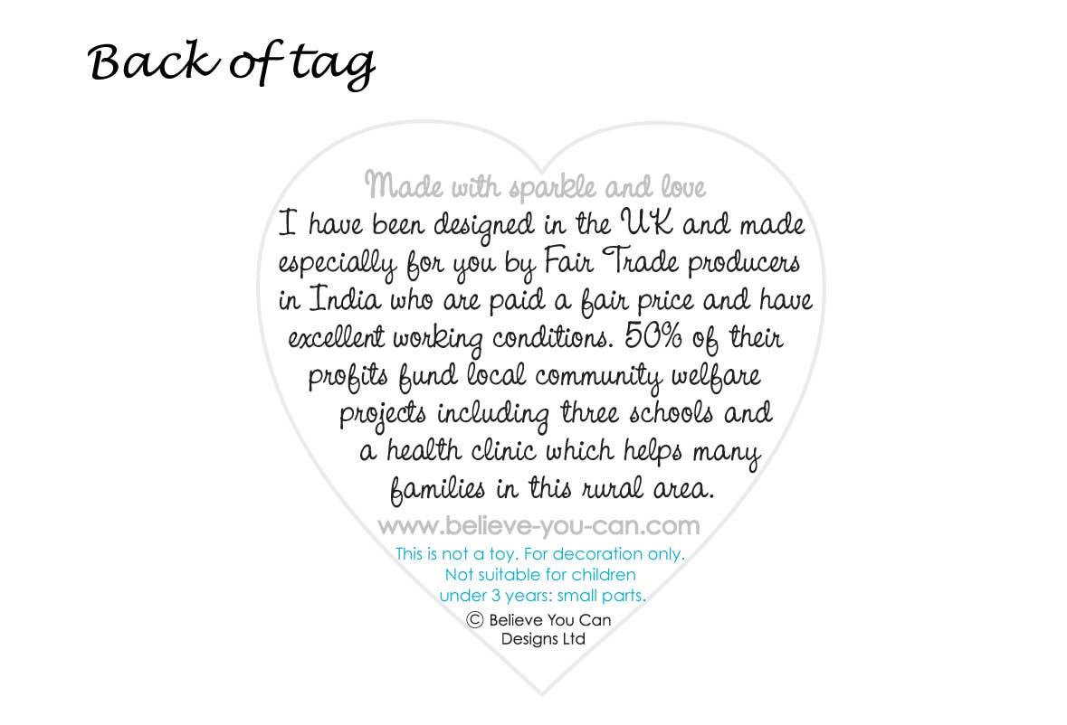 'Snow Angel' Shelf Sitter Fair Trade Christmas Decoration