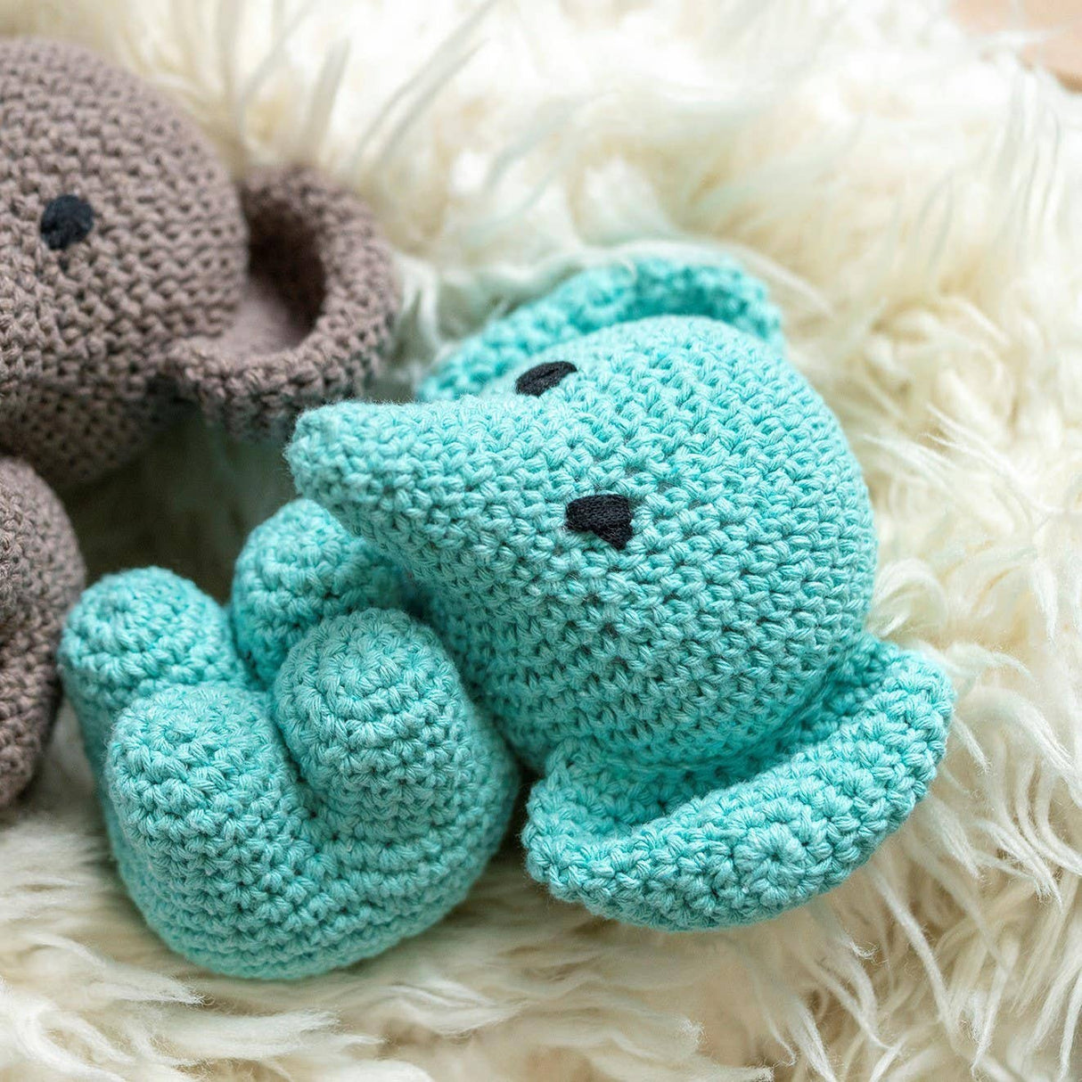 DIY Crochet Set Elephant Eco Barbante Spring