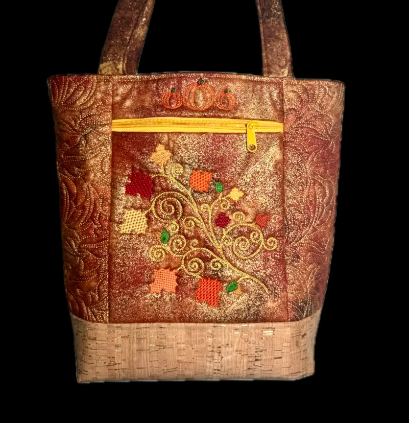 Beach Potato, Autumn Tote Kit, Machine Embroidery