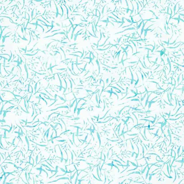 Tonga Batiks - Splash Leafy Florals Oasis Yardage