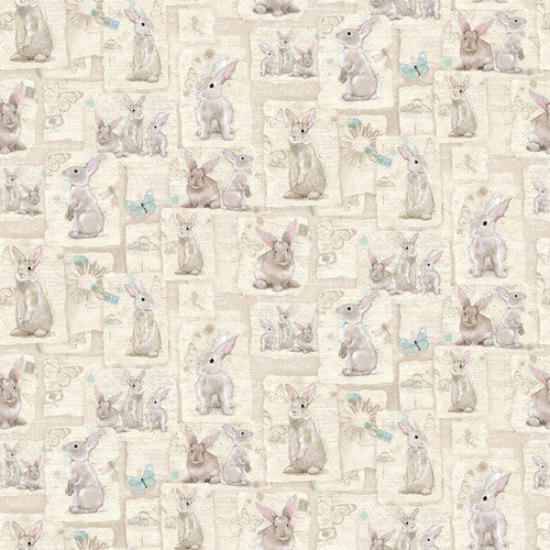 Bella Bunnie from Studio E Cream Bunnies by the yard