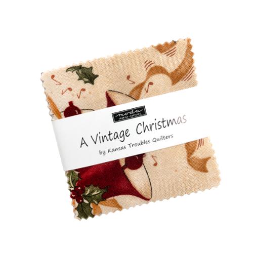 A Vintage Christmas Mini Charm 9780MC Moda Precuts
