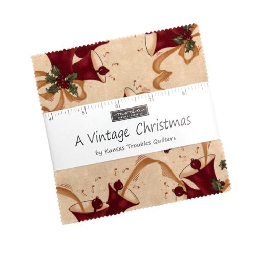 A Vintage Christmas Charm Pack 9780PP Moda Precuts