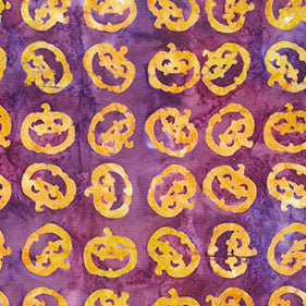 Haunted House Purple Pumpkins from Northcott, by the yard