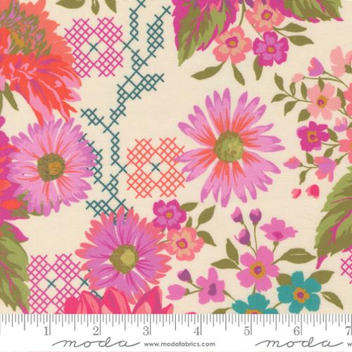 Parlor Happy Blooms Cream 11960 11 Moda by the yard