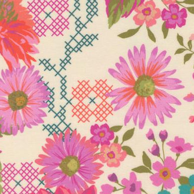 Parlor Happy Blooms Cream 11960 11 Moda by the yard